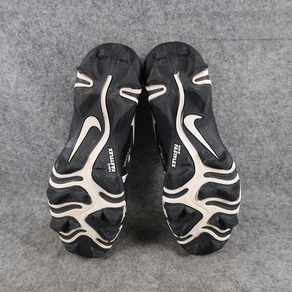 Nike Shoes Youth 6Y Football Cleats Alpha Menace 3 Shark Black White Lace Up - Picture 10 of 14